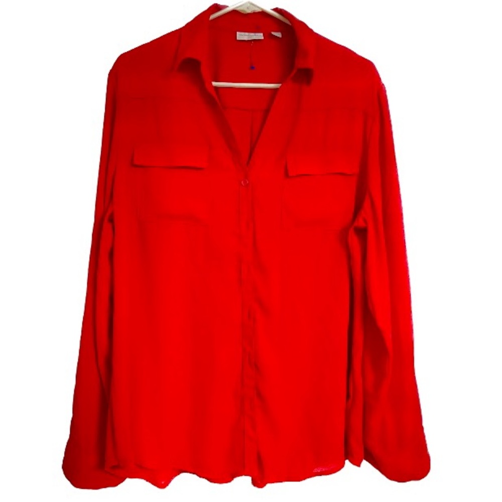 NY & Company Red Blouse